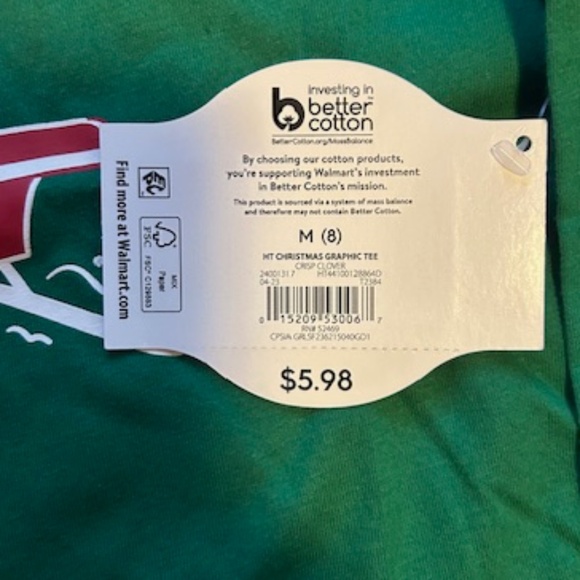 long sleeve Santa shirt - Size 8 - NWT - Picture 3 of 4